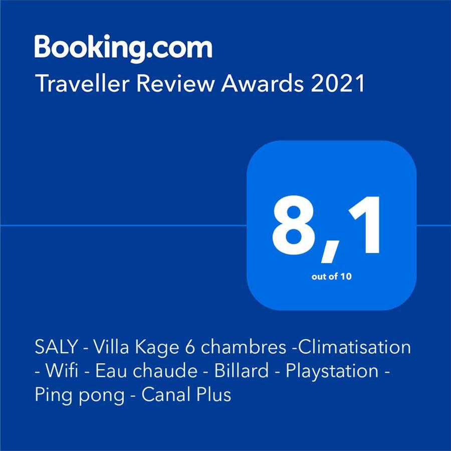 Saly - Villa Kage 6 Chambres -Clim-Wifi-Eau Chaude-Billard-Babyfoot-Ping Pong-Canal - Electricite Non Comprise Dış mekan fotoğraf